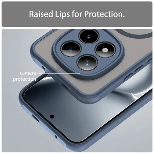 Techsuit - HaloFrost II MagSafe tok - Xiaomi Redmi Note 15 Pro+ 5G / Poco M8 Pro 5G - Sötétkék