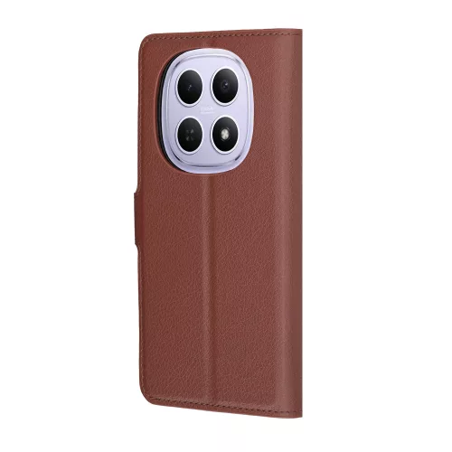 Techsuit - Leather Folio kinyitható tok - Xiaomi Redmi Note 15 5G / Note 15 4G / Poco M8 5G - Barna