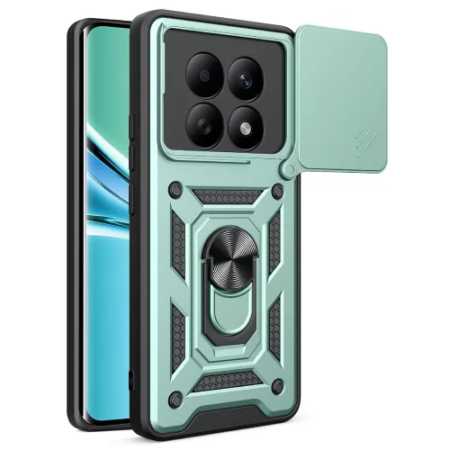 Techsuit - CamShield ütésálló tok - Xiaomi Redmi Note 15 5G / Note 15 4G / Poco M8 5G - Zöld