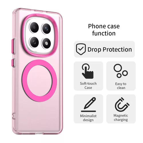Techsuit - CandyCase MagSafe tok - Xiaomi Redmi Note 15 5G / Note 15 4G / Poco M8 5G - Rózsaszín