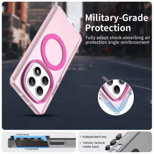 Techsuit - CandyCase MagSafe tok - Xiaomi Redmi Note 15 5G / Note 15 4G / Poco M8 5G - Rózsaszín