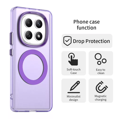 Techsuit - CandyCase MagSafe tok - Xiaomi Redmi Note 15 5G / Note 15 4G / Poco M8 5G - Lila