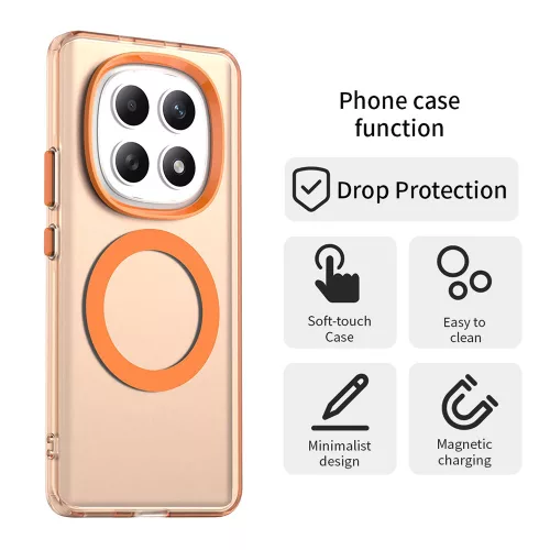 Techsuit - CandyCase MagSafe tok - Xiaomi Redmi Note 15 5G / Note 15 4G / Poco M8 5G - Narancssárga