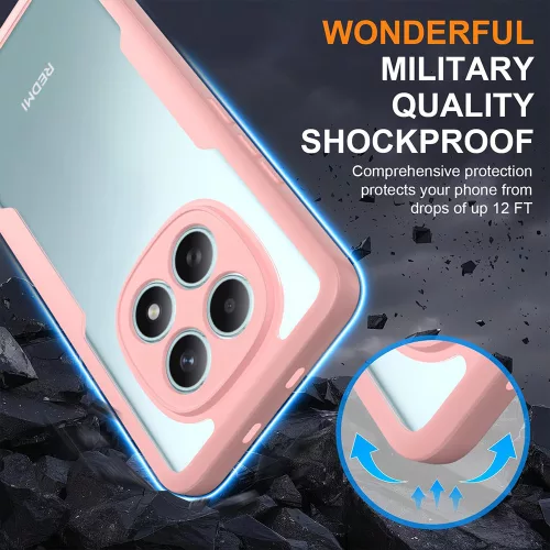 Techsuit - ColorVerse 360 tok kijelzővédővel - Xiaomi Redmi Note 15 5G / Poco M8 5G - Rózsaszín