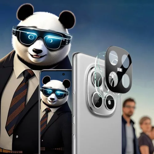 Techsuit - Full Camera - Kameravédő üvegfólia - Xiaomi Redmi Note 15 5G / Poco M8 5G - Fekete