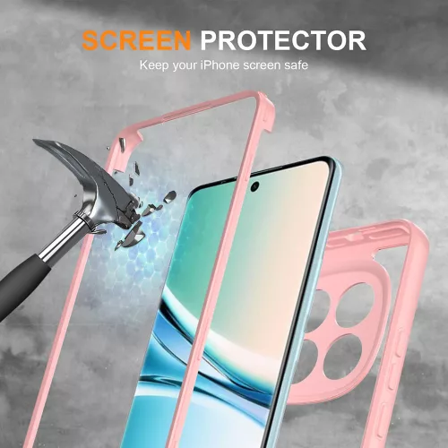 Techsuit - ColorVerse 360 tok kijelzővédővel - Xiaomi Redmi Note 15 4G - Rózsaszín