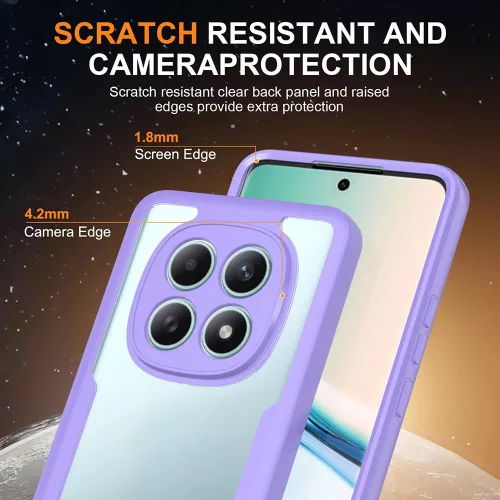 Techsuit - ColorVerse 360 tok kijelzővédővel - Xiaomi Redmi Note 15 4G - Lila