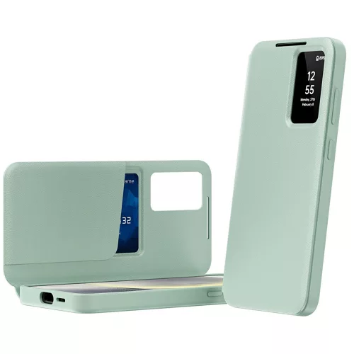 Techsuit - SmartView kinyitható tok - Samsung Galaxy A37 5G - Zöld