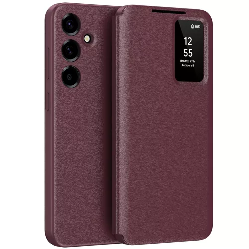 Techsuit - SmartView kinyitható tok - Samsung Galaxy A37 5G - Piros