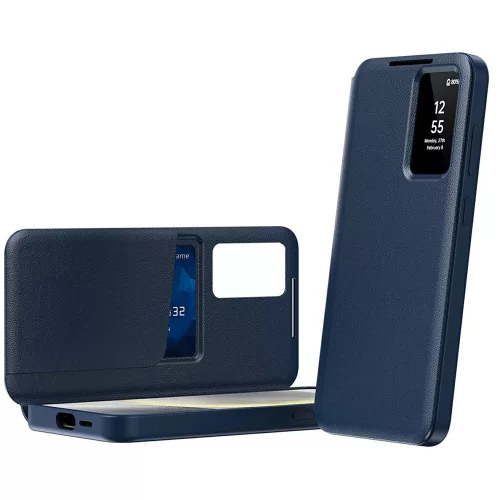 Techsuit - SmartView kinyitható tok - Samsung Galaxy A37 5G - Kék
