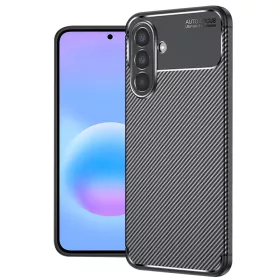   Techsuit - CarbonFiber szilikon tok - Samsung Galaxy A57 5G - Fekete