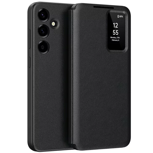 Techsuit - SmartView kinyitható tok - Samsung Galaxy A57 5G - Fekete