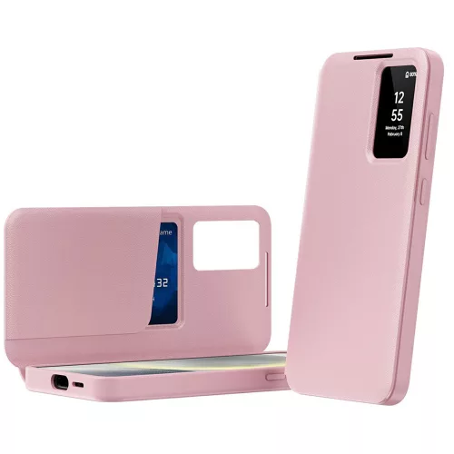 Techsuit - SmartView kinyitható tok - Samsung Galaxy A57 5G - Rózsaszín