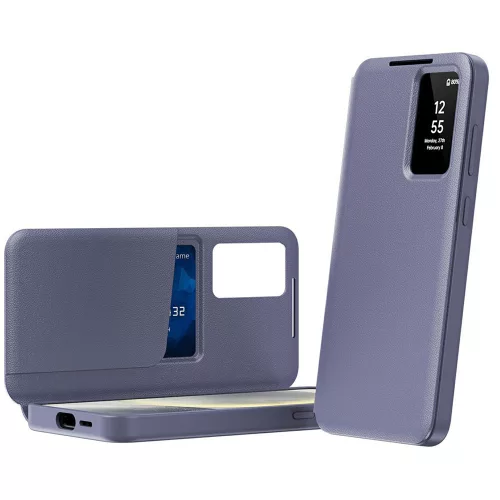 Techsuit - SmartView kinyitható tok - Samsung Galaxy A57 5G - Lila