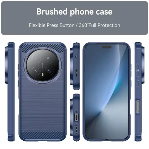 Techsuit - Carbon szilikon tok - Honor Magic8 Pro - Kék