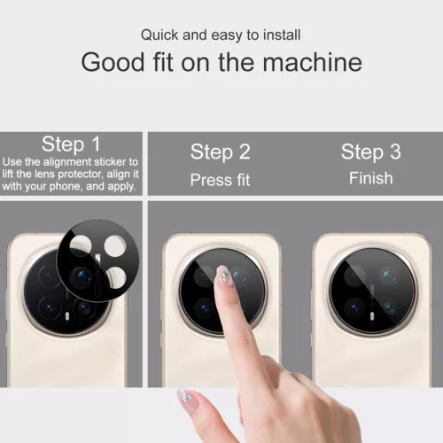 Techsuit - Full Camera Glass - Honor Magic8 Pro - Black