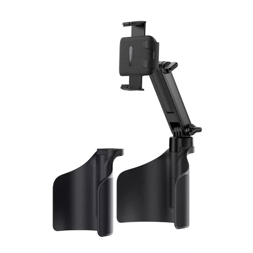 Acefast- Autós tartó (D63) - with 2 Bases, Reliable Clamps, One-key Opening, Flexible Rod, Csúszásgátló szilikon, Univerzális - Black