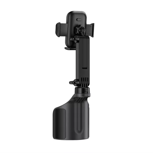 Acefast- Autós tartó (D63) - with 2 Bases, Reliable Clamps, One-key Opening, Flexible Rod, Csúszásgátló szilikon, Univerzális - Black