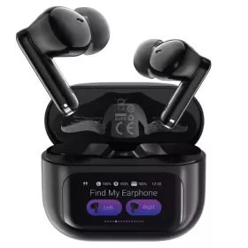   Acefast - Wireless Earbuds (W6) - ANC, AI ENC, Smart Display, Gaming Mode, BT5.4 - Black