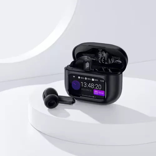Acefast - Wireless Earbuds (W6) - ANC, AI ENC, Smart Display, Gaming Mode, BT5.4 - Black