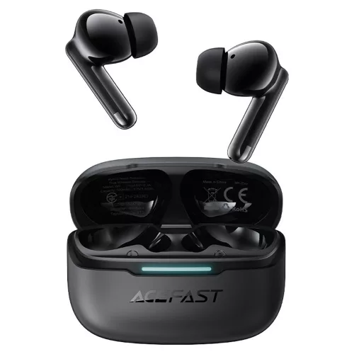 Acefast - Wireless Earbuds (W5) - In-Ear Design, TWS, 6-Mics Hybrid ANC, Dual-mic ENC, BT5.4, IPX4 - bLACK