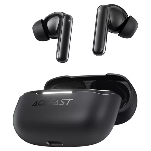 Acefast - Wireless Earbuds (W5) - In-Ear Design, TWS, 6-Mics Hybrid ANC, Dual-mic ENC, BT5.4, IPX4 - bLACK