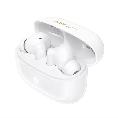Acefast - Wireless Earbuds (W7) - In-ear, BT 6.0, AI Call Noise Cancelling, Gaming Mode, Touch, IPX4, 320mAh, USB-C - White
