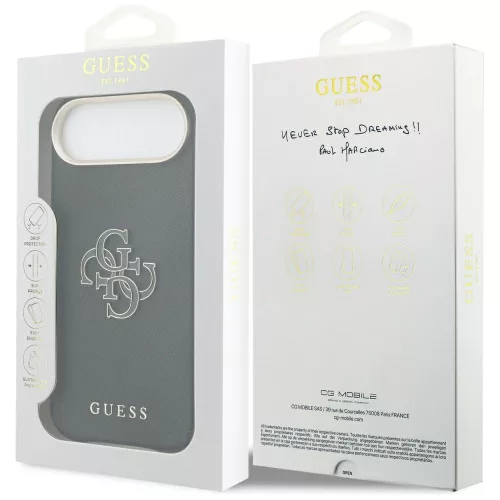 Guess - Keménytok Logó (GUHCP17M5PS4RGGK) - iPhone 17 Air - Fekete