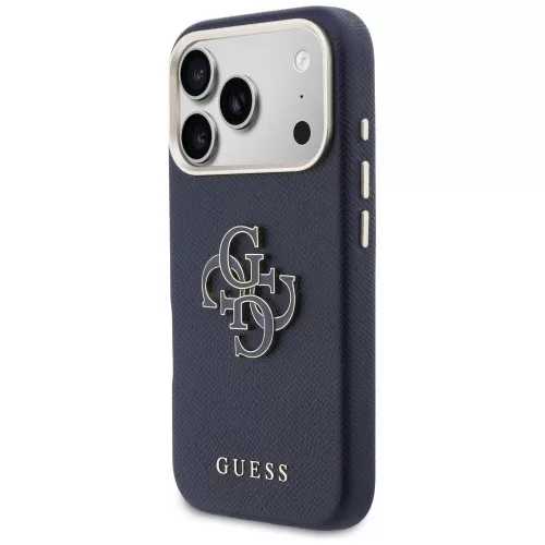 Guess - Keménytok Logó (GUHCP17X5PS4RGGB) - iPhone 17 Pro Max - Kék
