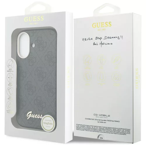 Guess - 4G Felirat MagSafe (GUHMP17S5P4FWMSK) - iPhone 17 - Fekete