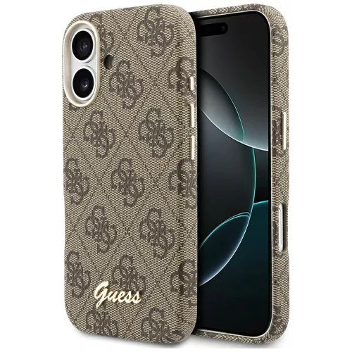 Guess - 4G Felirat MagSafe (GUHMP17S5P4FWMSW) - iPhone 17 - Barna