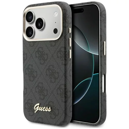 Guess - 4G Felirat MagSafe (GUHMP17L5P4FWMSK) - iPhone 17 Pro - Fekete
