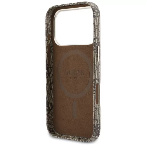 Guess - 4G Felirat MagSafe (GUHMP17X5P4FWMSW) - iPhone 17 Pro Max - Barna