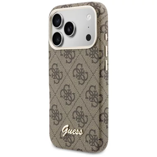 Guess - 4G Felirat MagSafe (GUHMP17X5P4FWMSW) - iPhone 17 Pro Max - Barna