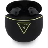 Guess - Vezeték nélküli fülhallgató Script Print (GUTWSA15HETK) - Fülbe helyezhető, Bluetooth, TWS, Kis kerek kialakítás - Fekete