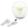 Guess - Vezeték nélküli fülhallgató szkriptmintával (GUTWSA15HETH) - Fülbe helyezhető, Bluetooth, TWS, kis kerek kialakítás - Fehér