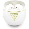 Guess - Vezeték nélküli fülhallgató szkriptmintával (GUTWSA15HETH) - Fülbe helyezhető, Bluetooth, TWS, kis kerek kialakítás - Fehér