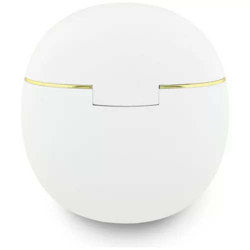 Guess - Vezeték nélküli fülhallgató szkriptmintával (GUTWSA15HETH) - Fülbe helyezhető, Bluetooth, TWS, kis kerek kialakítás - Fehér