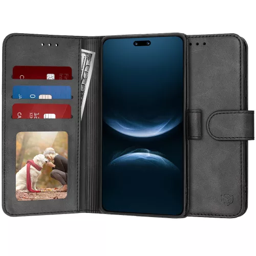 Techsuit - Diary Book kinyitható tok - Huawei nova 14 Pro - Fekete