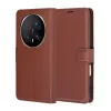 Techsuit - Leather Folio kinyitható tok - Honor Magic8 Pro - Barna
