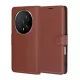Techsuit - Leather Folio kinyitható tok - Honor Magic8 Pro - Barna
