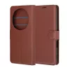 Techsuit - Leather Folio kinyitható tok - Honor Magic8 Pro - Barna