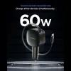 Spigen - Car Charger Essential EV603BT (ACP10515) - 3in1, USB, 2x Type-C, Built-in Retractable Cable, Fast Charging, 60W, 72cm - Black