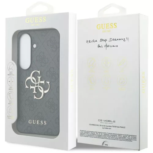 Guess - Keménytok 4G Nagy Fém Logó (GUHCS26S4GMGGR) - Samsung Galaxy S26 - Fekete