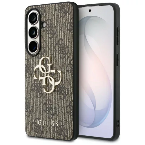 Guess - Keménytok 4G Nagy Fém Logó (GUHCS26S4GMGBR) - Samsung Galaxy S26 - Barna