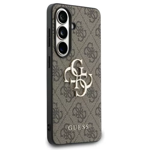 Guess - Keménytok 4G Nagy Fém Logó (GUHCS26M4GMGBR) - Samsung Galaxy S26 Plus - Barna