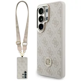   Guess - 4G Nagy Strassz Háromszög Pántos MagSafe (GUHMS26LP4G4DCSP) - Samsung Galaxy S26 Ultra - Rózsaszín