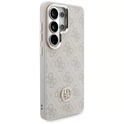 Guess - 4G Nagy Strassz Háromszög Pántos MagSafe (GUHMS26LP4G4DCSP) - Samsung Galaxy S26 Ultra - Rózsaszín