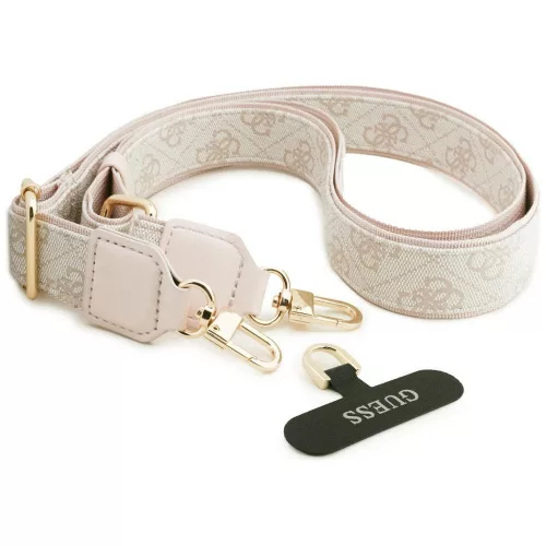 Guess - 4G Nagy Strassz Háromszög Pántos MagSafe (GUHMS26LP4G4DCSP) - Samsung Galaxy S26 Ultra - Rózsaszín