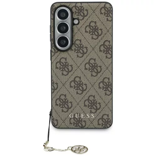 Guess - Keménytok 4G Klasszikus Logó Díszítővel (GUHMS26SGF4GBR) - Samsung Galaxy S26 - Barna